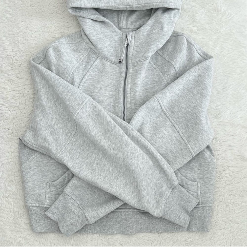 scuba half zip heather grey xs/s